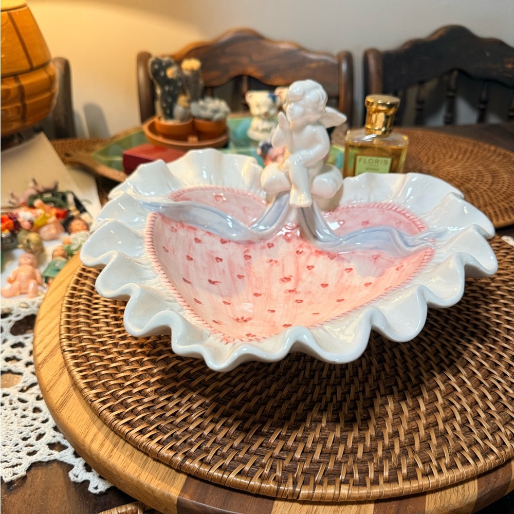 Omnibus Fitz And Floyd Cherub Candy Dish